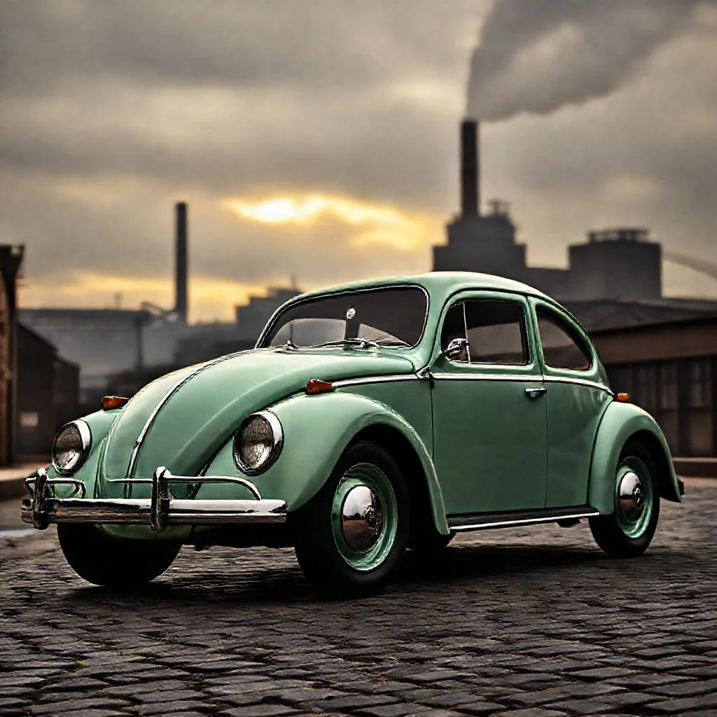 Иллюстрация к статье: История создания Volkswagen Жук (Käfer): как появился самый массовый автомобиль в мире