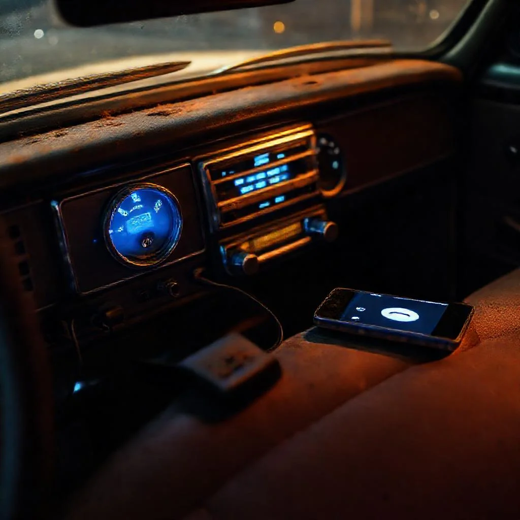 Иллюстрация к статье: FM-трансмиттер с Bluetooth: как слушать музыку с телефона на старой магнитоле